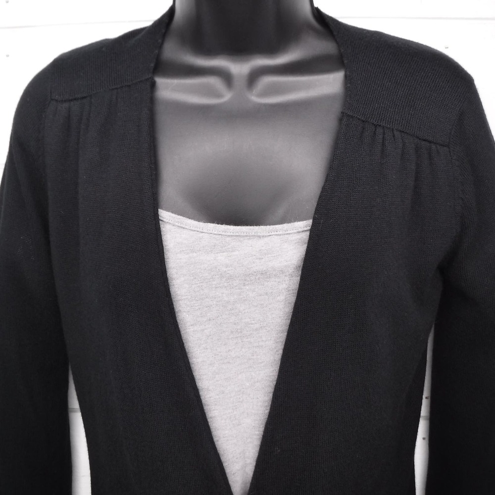 ATHLETA Womens Size Small Black Pullover Criss-Cross Sweater Cashmere Blend